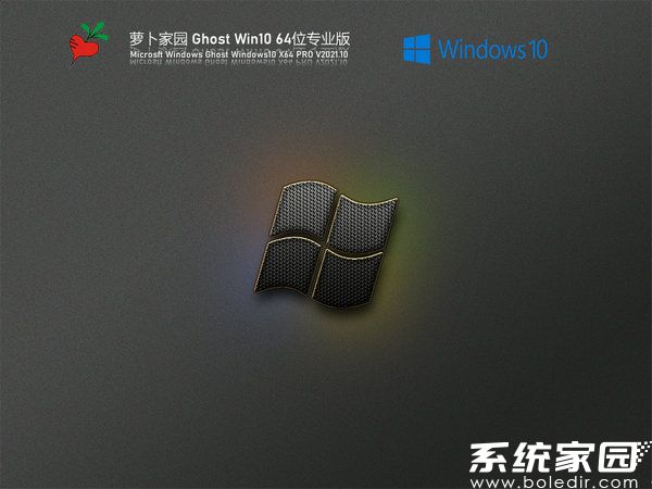 萝卜家园windows10系统安装版 v2021.11