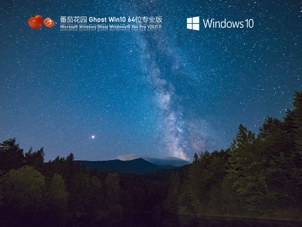 番茄花园windows10 64位纯净中文版 v2021.11