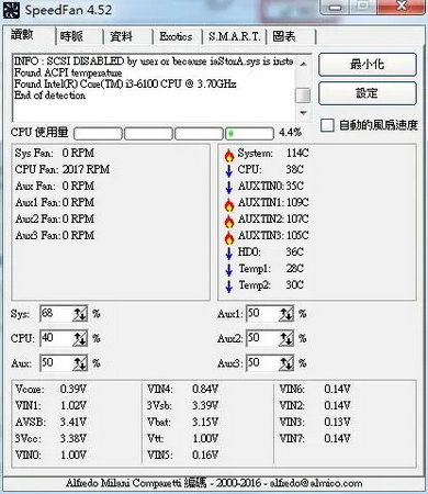 speedfan简体中文版 v4.5