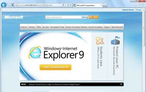 internet explorer 9 v9.0.811