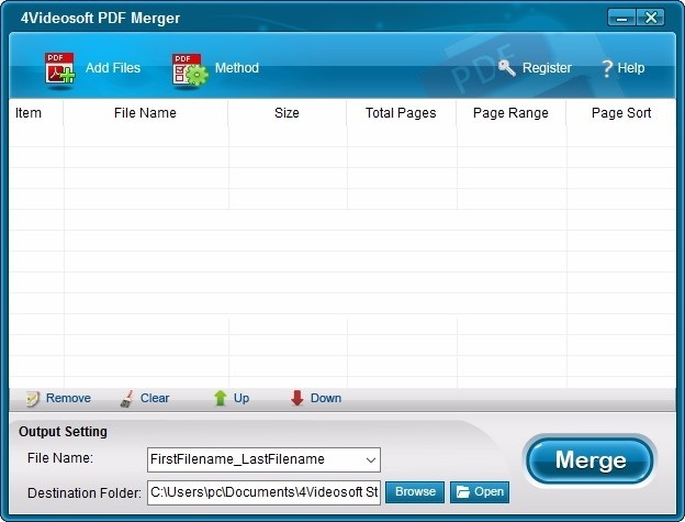 4Videosoft PDF Merger